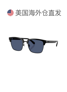 自营Coach女士56mm太阳镜HC8412-500280-56-黑色 美国奥莱直发