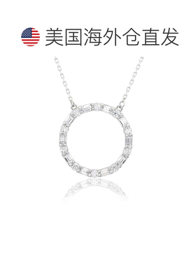 自营Suzy Levian Sterling Silver White Cubic Zirconia Alterna