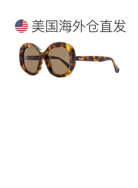自营Max Mara 女士 Edna Alt Fit 太阳镜 MM0087-F 52E 深哈瓦那