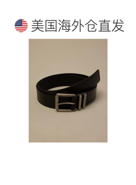 自营lucky brand拉奇品牌双金属扣皮带-黑色 美国奥莱直发