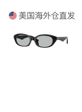 自营Burberry女款55毫米亮面黑色太阳镜-亮面黑色 美国奥莱直发