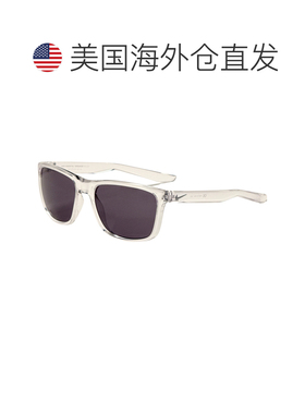 自营Nike Men's 57 mm White Sunglasses - clear 美国奥莱直发
