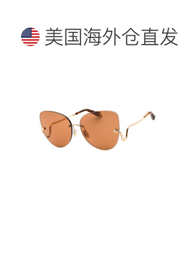 自营Roberto Cavalli女士64mm太阳镜-黄色 美国奥莱直发