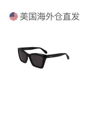 自营salvatore ferragamoFerragamo女士徽标53mm太阳镜-黑色 美国