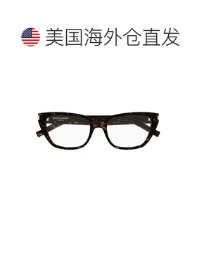 自营saint laurentRectangular Cat-Eye Sunglasses With Tortois