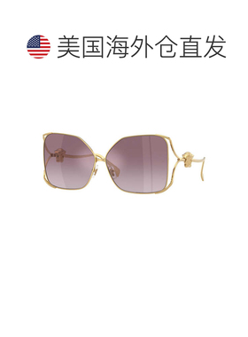 自营versaceVE2288 1002/6X金色/紫色渐变银镜-金色 美国奥莱直发