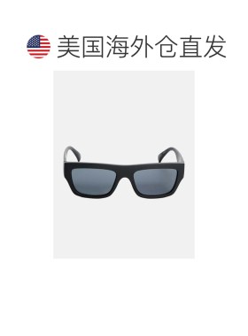 自营guessNarrow Square Plastic Wayfarers - black 美国奥莱直