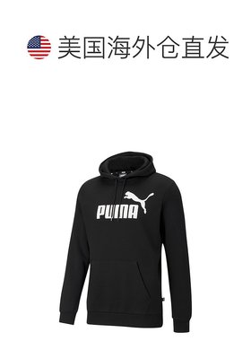 自营PUMA Men\'s Essentials Big Logo 连帽衫 - 棉黑色 【美国奥