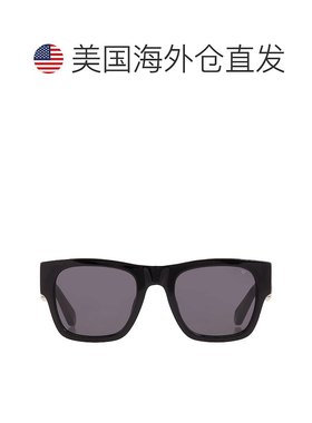 自营Philipp Plein Grey Square Unisex Sunglasses SPP042M 700F