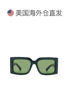 自营salvatore ferragamoFerragamo Green Square Ladies Sunglas