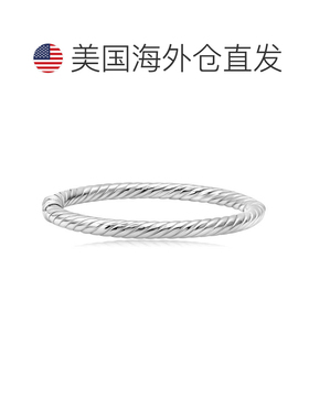 自营max + stone纯银编织手镯手链 7 英寸 - 银色 美国奥莱直发