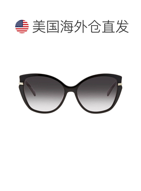 自营Longchamp Grey Gradient Cat Eye Ladies Sunglasses LO627S