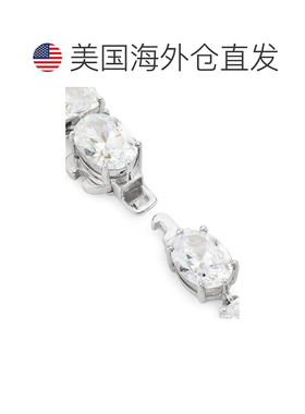 美国直邮Adriana Orsini 宝石项链 纯银通用锆石项圈扇形