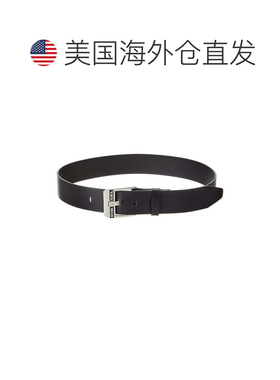 自营diesel柴油标志蓝星皮带-黑色 美国奥莱直发