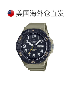 自营Casio Men's Oversized Sport Watch with Brown Dial - MRW-