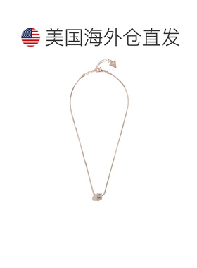 自营guess闪光桶形项链 银白色 美国奥莱直发