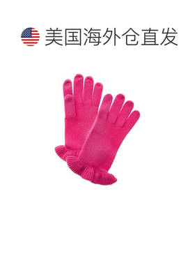 自营sofiacashmereSofifacashmere触摸屏羊绒手套-粉红色 美国奥