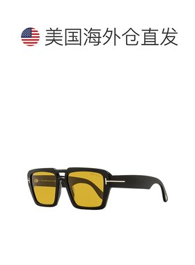 自营Tom Ford男式Redford太阳镜TF1153 01E黑色56mm-01E 美国奥莱