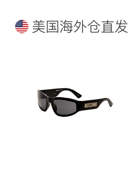 自营Moschino男士60mm黑色太阳镜-黑色配饰 美国直发奥莱