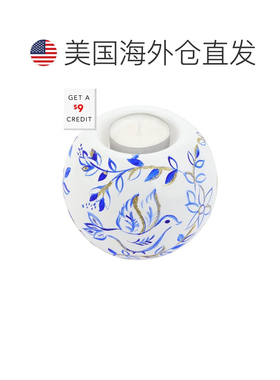 自营VIETRI Illuminare Birds Votive - blue 美国奥莱直发居家
