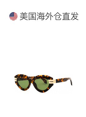 自营Palm Angels Sunglasses Cat Eye Full Rim, Black Frame And