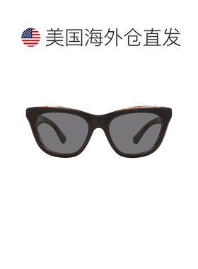 自营Burberry Dark Grey Cat Eye Ladies Sunglasses BE4435 4121
