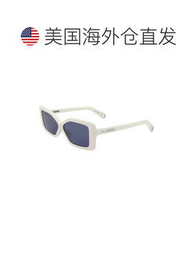 自营Jacquemus女士JAC41 60mm太阳镜-白色 美国奥莱直发