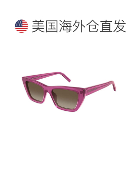 自营saint laurentSL276云母061透明仙客来/卡其色渐变透明仙客来