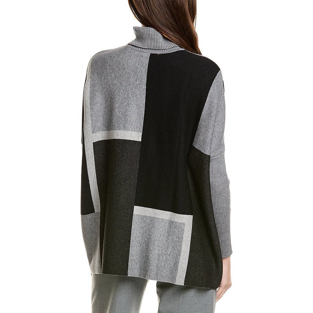 自营Joseph A. Printed Turtleneck Sweater - grey 美国奥莱直发 - 图2