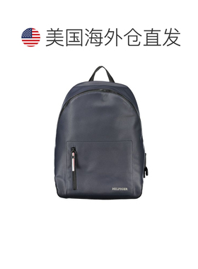 自营Tommy Hilfiger Polyurethane Men Men's Backpack - blue 美