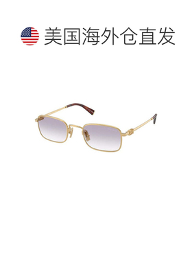 自营miu miuMUA53S 5AK04O金色/透明渐变深灰色-金色 美国奥莱直