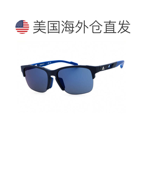 自营adidasSP0048 91X哑光蓝色/蓝色镜子-哑光蓝色 美国奥莱直发