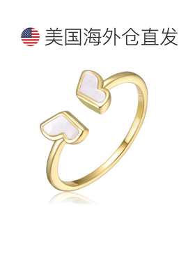 自营geneviveSterling Silver 14K Gold Plated with Mother of P