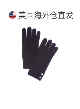 自营phenix菲尼克斯珍珠扣羊绒手套-蓝色 美国奥莱直发