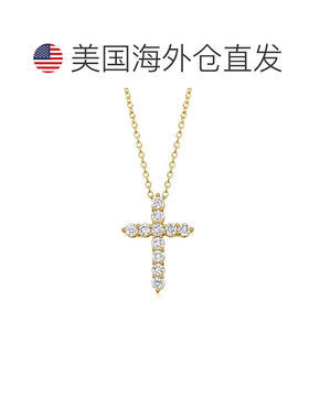 自营Ross-Simons Lab-Grown Diamond Cross Pendant Necklace in