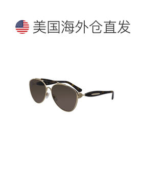 自营Burberry Unisex 61mm Sunglasses - light gold 美国奥莱直