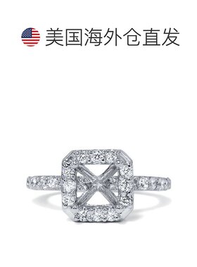 自营 pompeii33/8 克拉光环钻石戒指 14K 白金 - 14k 白金 美国奥