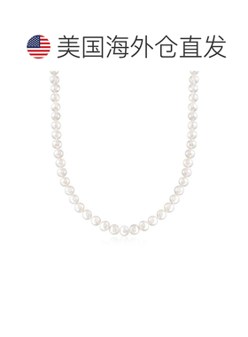自营Ross-Simons 7-8 毫米养殖珍珠项链带纯银磁扣 - 18 英寸 美