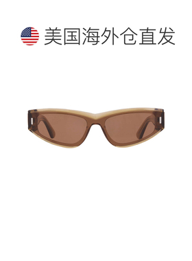 自营Calvin Klein Green Irregular Unisex Sunglasses CK24534S