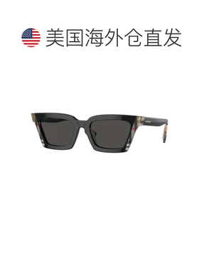 自营burberryBE4392U 405587黑色/复古格子/深灰色-黑色 美国奥莱