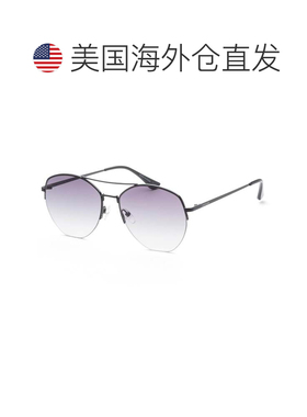 自营Calvin Klein Men's 57mm Black Sunglasses - black 美国奥