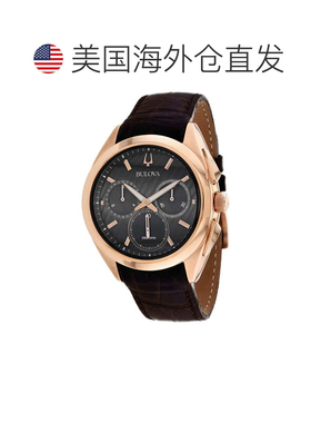 自营Bulova Men's Black dial Watch - black 美国奥莱直发