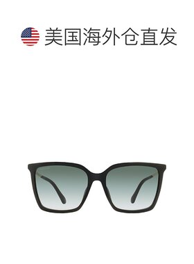 Jimmy Choo 女士方形太阳镜 Totta /G 8079O 黑色/金色 56 毫米 -