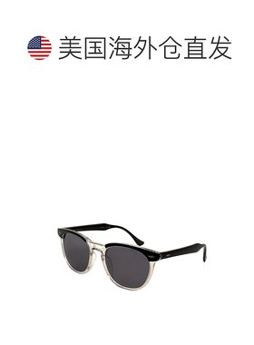 自营Ben Sherman男式Toby 54毫米黑色透明水晶太阳镜-黑色透明水