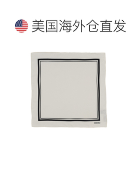 自营tom ford方形桑蚕丝口袋巾-白色 美国奥莱直发