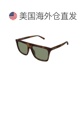 自营saint laurent绿色Sl 904龟形超大方形太阳镜-中性 美国奥莱