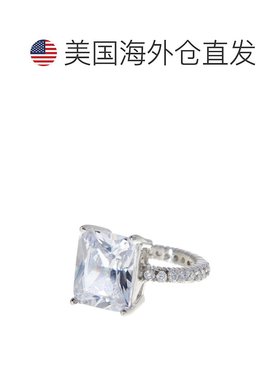 自营 sterling forever 纯银 Eva\'s 订婚戒指 - 银白色 美国奥莱