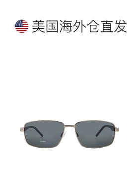 自营Polaroid Polarized Grey Rectangular Men's Sunglasses PLD