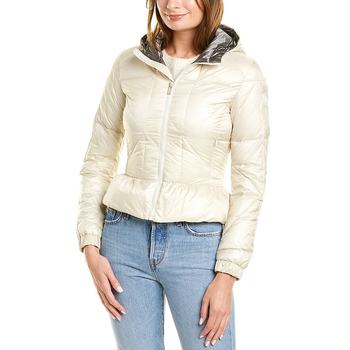 COLMAR Padded Ruffle Jacket - ຜົມຊື່ສີຂາວ