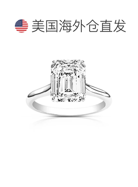 自营vir jewels4 cttw Emerald Lab Grown Diamond Engagement So